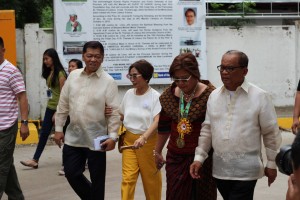 De Lima as Hermana Mayor at St. Therese Feast