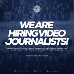 Airwatch Is Hiring Video Journalists—Apply Now